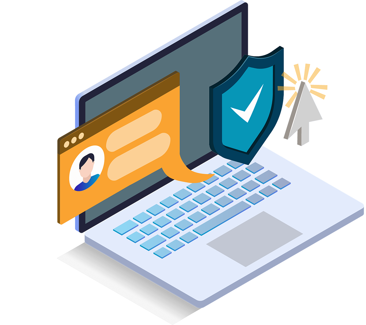 one click AML illustration
